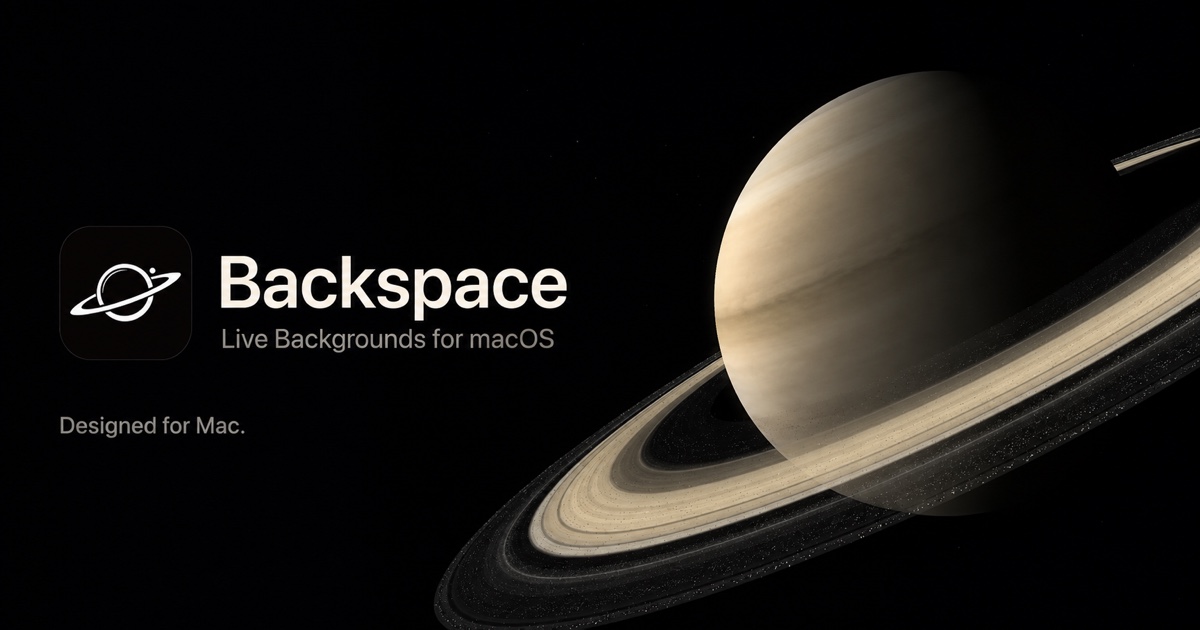 Backspace: macOS Live Wallpapers